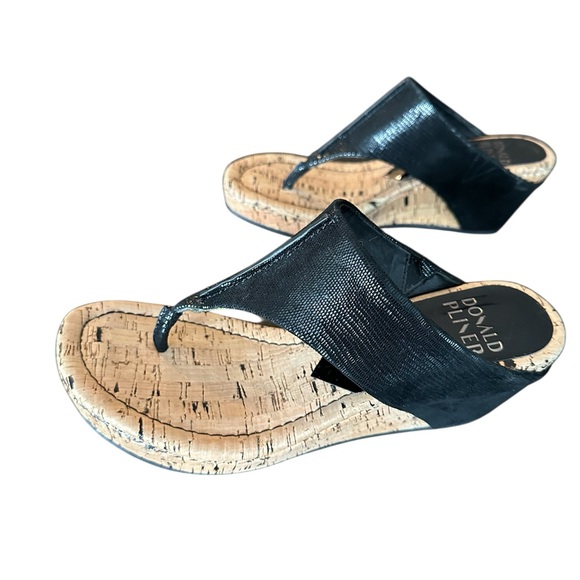 Donald J. Pliner Gil Platform Cork Wedges - Picture 2 of 6